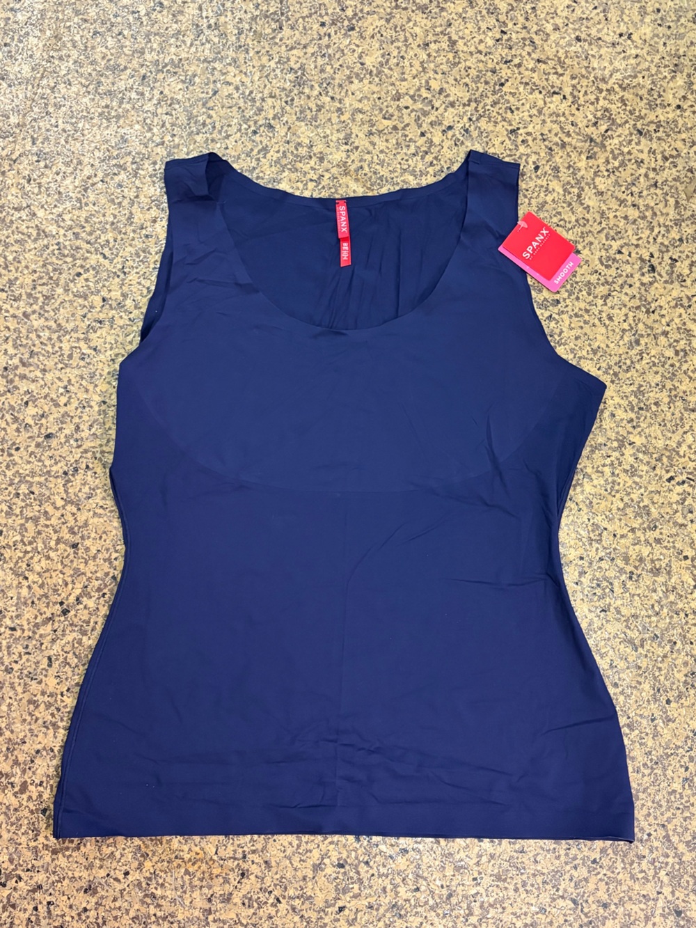 SPANX Navy Tank with Red Label